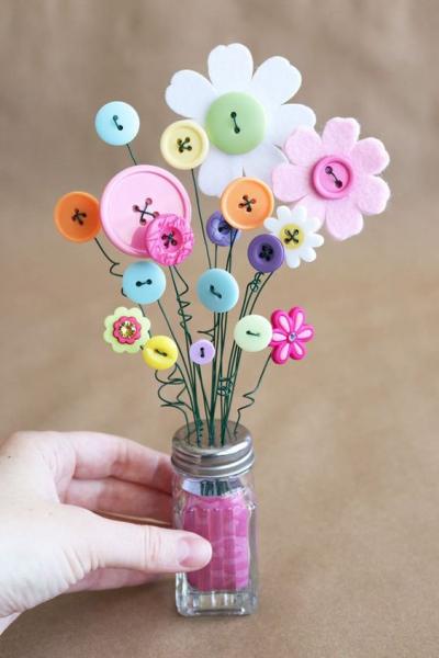 Image for event: After School Art:  Button Bouquets