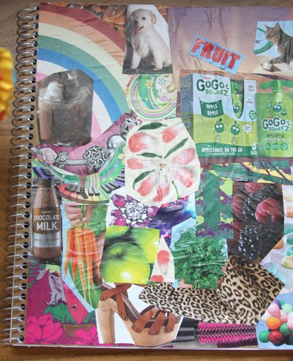 decoupage notebook cover